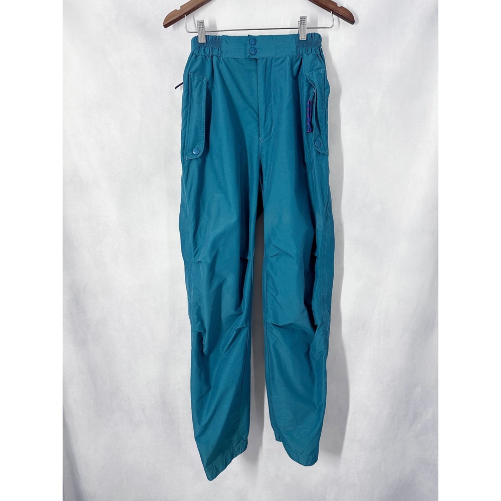 90s Vintage EMS Teal Full-Zip-off Ski Snow Pants Women's Size Small